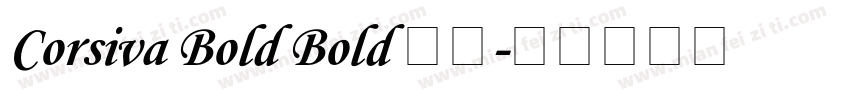 Corsiva Bold Bold 字体字体转换